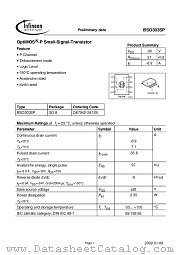BSO303SP datasheet pdf Infineon