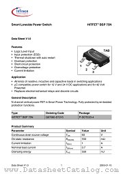 BSP75N datasheet pdf Infineon