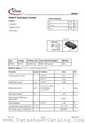 BSS169 datasheet pdf Infineon