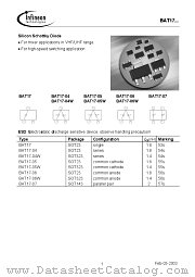 BAT17 datasheet pdf Infineon
