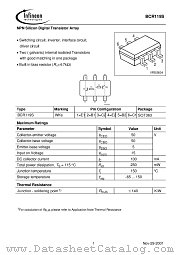 BCR119S datasheet pdf Infineon