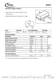 BCR533 datasheet pdf Infineon