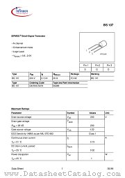 BS107E6288 datasheet pdf Infineon
