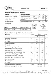 BSO315C datasheet pdf Infineon