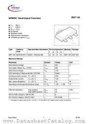 BSP149E6906 datasheet pdf Infineon