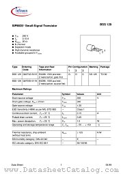 BSS129 datasheet pdf Infineon