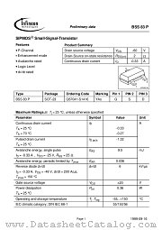 BSS83P datasheet pdf Infineon