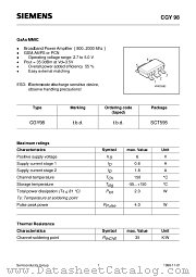 CGY98 datasheet pdf Infineon