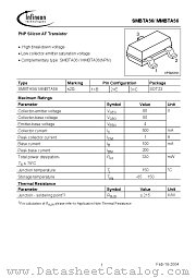 SMBTA56/MMBTA56 datasheet pdf Infineon