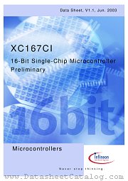 SAF-XC167CI-16F20FAD datasheet pdf Infineon