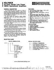ICL7614 datasheet pdf Intersil
