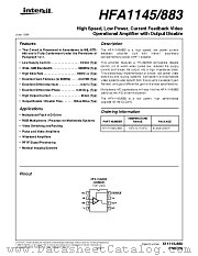 HFA1145 datasheet pdf Intersil