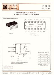 74LS08 datasheet pdf IPRS Baneasa