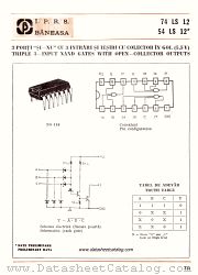 54LS12 datasheet pdf IPRS Baneasa