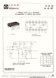 54LS32 datasheet pdf IPRS Baneasa