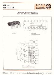 CDB442E datasheet pdf IPRS Baneasa