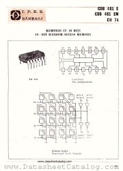 CDB481E datasheet pdf IPRS Baneasa