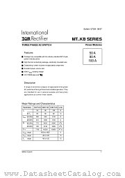 54MT160KB datasheet pdf International Rectifier