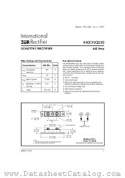 440CNQ030 datasheet pdf International Rectifier