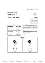 6TQ045STRR datasheet pdf International Rectifier