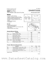 GA400TD25S datasheet pdf International Rectifier