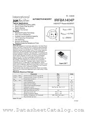 IRFBA1404P datasheet pdf International Rectifier