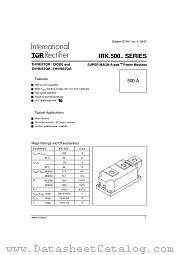 IRKH500-08 datasheet pdf International Rectifier
