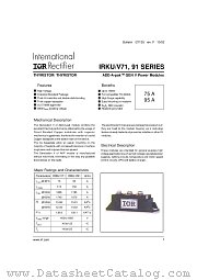 IRKU71-10 datasheet pdf International Rectifier