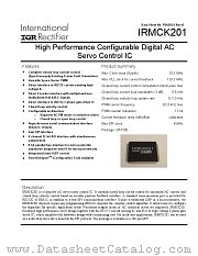 IRMCK201 datasheet pdf International Rectifier