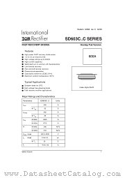 SD603C04S10C datasheet pdf International Rectifier
