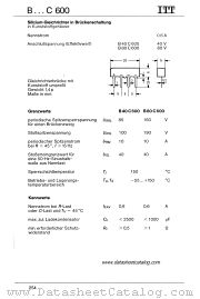 B40C600 datasheet pdf ITT Industries