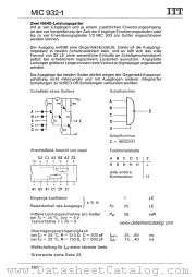 MIC932-1 datasheet pdf ITT Industries