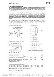 MIC932-5 datasheet pdf ITT Industries