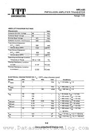 MPS-A55 datasheet pdf ITT Semiconductors