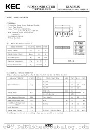 KIA6213S datasheet pdf Korea Electronics (KEC)