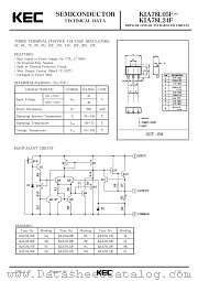 KIA78L15F datasheet pdf Korea Electronics (KEC)