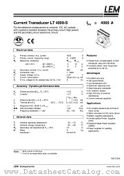 LT4000-S datasheet pdf LEM