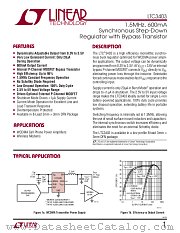 LTC3403 datasheet pdf Linear Technology