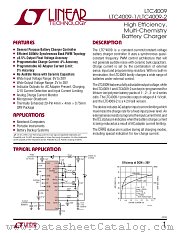 LTC4009 datasheet pdf Linear Technology