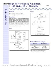 AMC-145SMA datasheet pdf Tyco Electronics