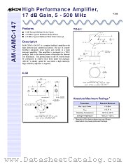 AMC-147SMA datasheet pdf Tyco Electronics