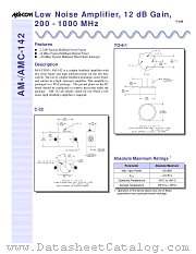 AM-AMC-142 datasheet pdf Tyco Electronics
