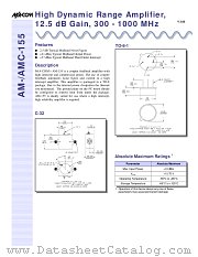 AMC-155SMA datasheet pdf Tyco Electronics