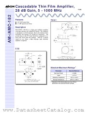 AMC-182SMA datasheet pdf Tyco Electronics