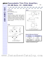 AMC-184SMA datasheet pdf Tyco Electronics