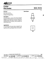 MA4L22-134 datasheet pdf Tyco Electronics