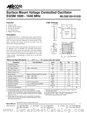MLO80100-01020 datasheet pdf Tyco Electronics