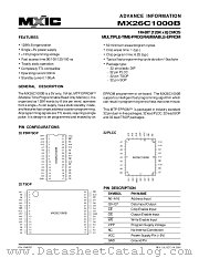 MX26C1000BQI-15 datasheet pdf Macronix International
