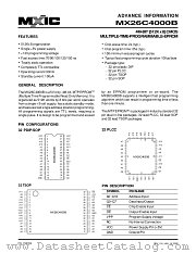 MX26C4000BPC-10 datasheet pdf Macronix International