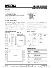 MX27C2000QC-70 datasheet pdf Macronix International